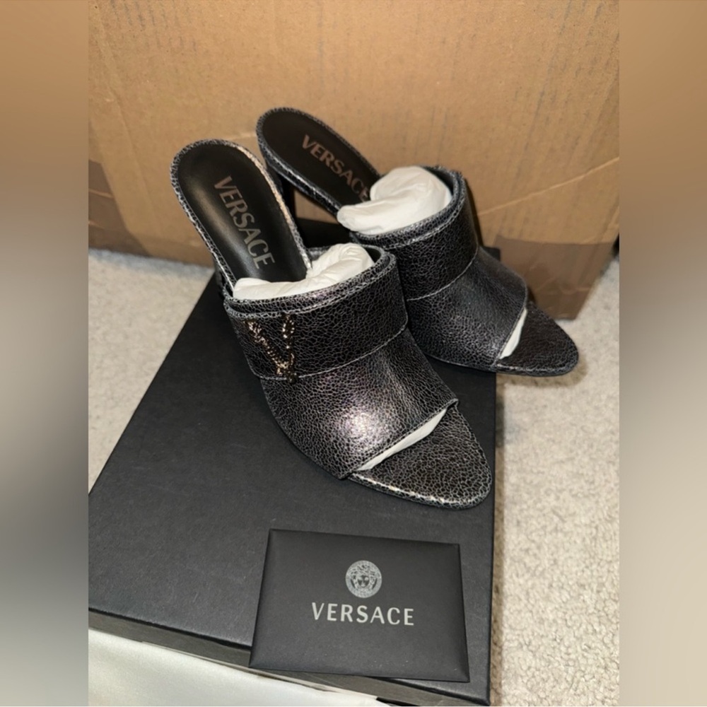 New Versace Metallic Sandals!